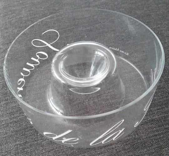 Riviera Maison schaal, Huis en Inrichting, Schaal, Rond, Ophalen of Verzenden, Glas