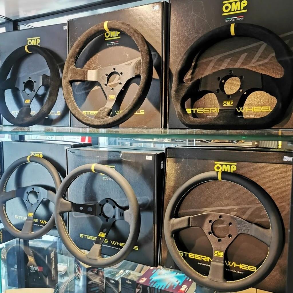 OMP Sportstuur stuur Racestuur autostuur leder suede, Ophalen of Verzenden