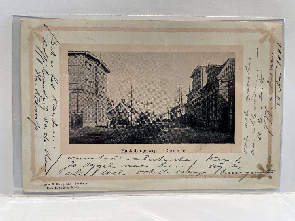 Enschedé - Haaksbergerweg, Verzenden, Voor 1920, Gelopen, Overijssel