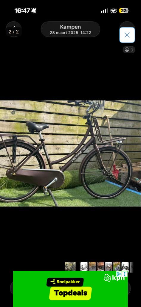 Cortina U4 Moederfiets - 2 jaar oud, goed onderhouden, Overige merken, 53 tot 56 cm, Dubbele standaard, Ophalen of Verzenden