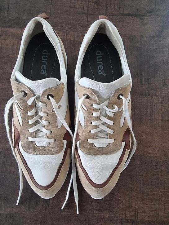 Zgan Durea sneakers mt 8 42 wijdte K, Durea, Beige, Ophalen of Verzenden, Sneakers of Gympen