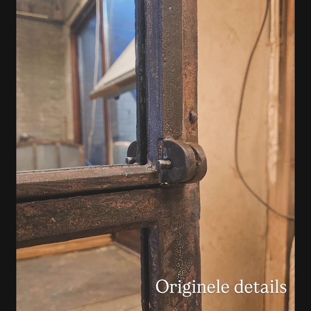 Gietijzer Stalraam Spiegel | 163x100cm | Handmade |, Ophalen, Nieuw, 75 tot 100 cm, Overige vormen