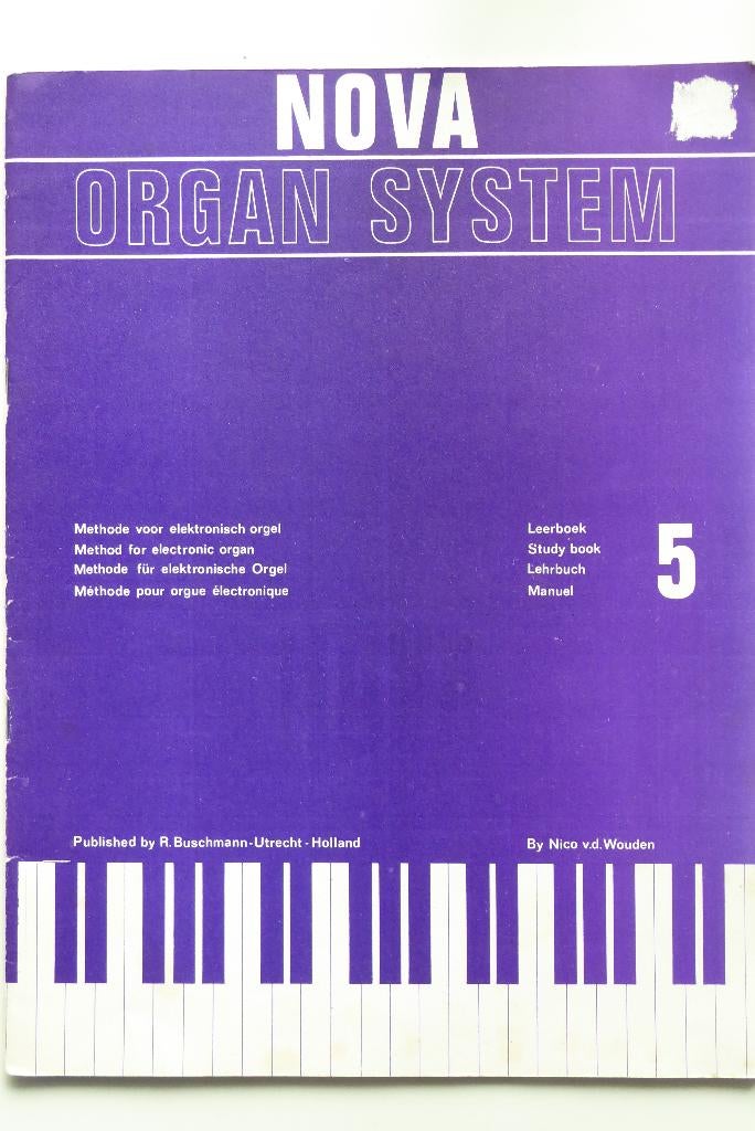 NOVO Organ system Leerboek nr. 5, Orgel, Gebruikt, Les of Cursus, Ophalen of Verzenden