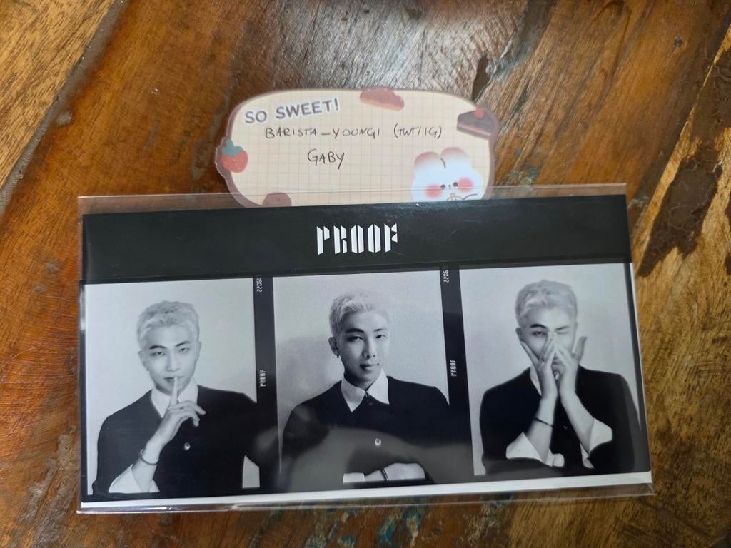 BTS Namjoon/RM PROOF 3 window postcard!, Ophalen of Verzenden, Zo goed als nieuw, Foto of Kaart