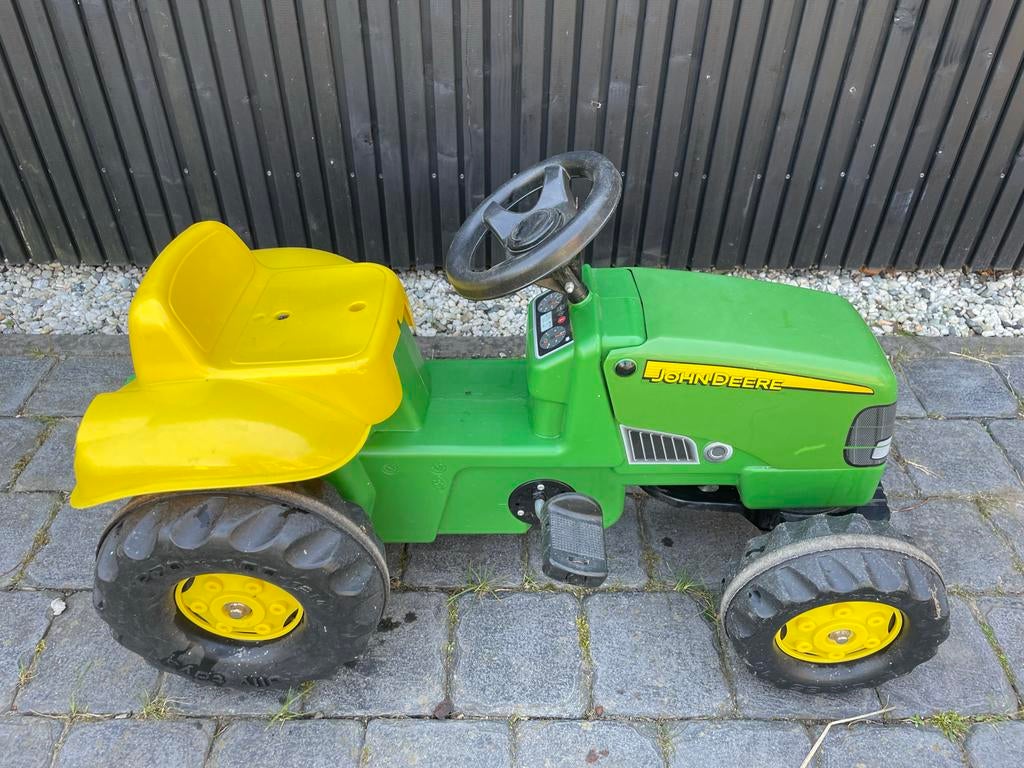 John Deere traptractor met zithoogte 34cm, Ophalen, Gebruikt, Trapvoertuig