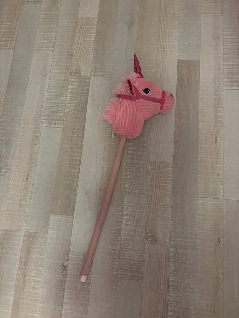 Roze Eenhoorn Stokpaardje, Ophalen of Verzenden, Gebruikt, Meisje