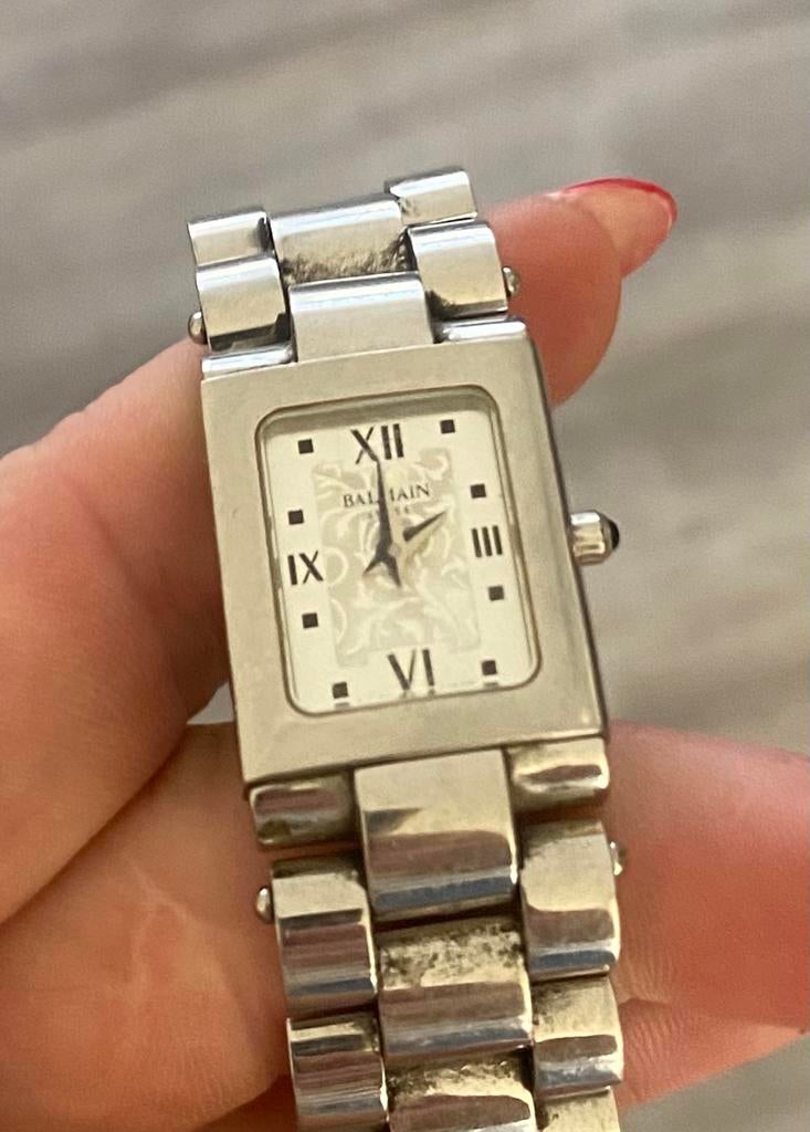 Balmain horloge met spiegeltje, Overige merken, Staal, Staal, Polshorloge