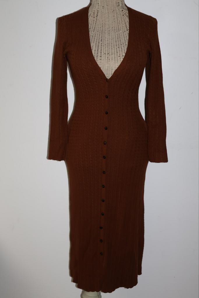 Sezane bruin lang vest maat L, Kleding | Dames, Bruin, NL, Ophalen of Verzenden, Zo goed als nieuw