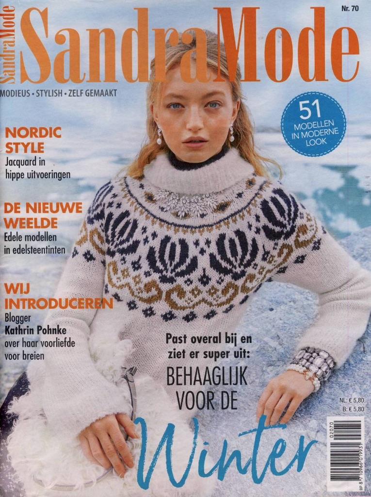 Sandra Mode nr. 70 - Winter, Ophalen of Verzenden, Gelezen, Breien en Haken, Sandra Mode