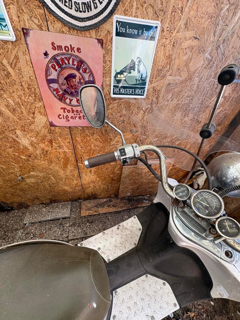 Retro scooter, Fietsen en Brommers, Snorfietsen en Snorscooters, Gebruikt, Benzine, Ophalen, Overige merken