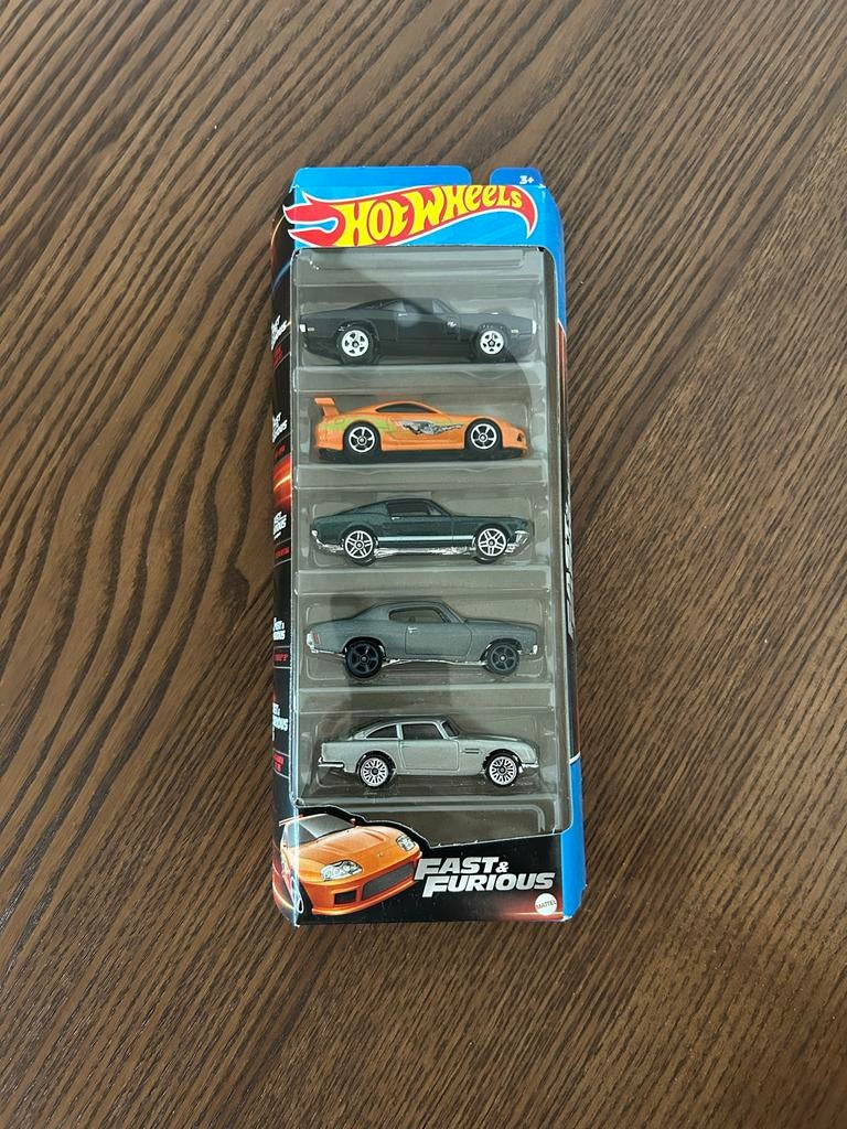 Hot Wheels Fast & Furious 5-pack - Toyota Supra etc, Ophalen of Verzenden, Nieuw, Auto