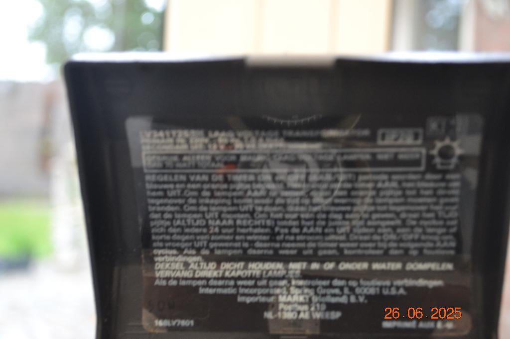 schakelklok met trafo 12volt, Doe-het-zelf en Verbouw, Elektra en Kabels, Ophalen of Verzenden, Zo goed als nieuw, Schakelaar