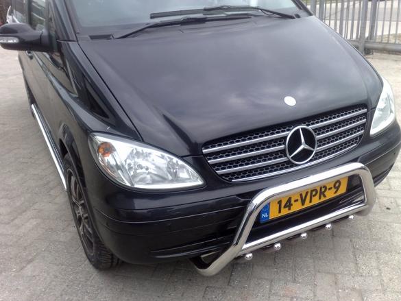 Mercedes-Benz Vito W639 (na 2003) Chrome voorgrillset RVS, Niet ingevuld, Niet ingevuld, Niet ingevuld