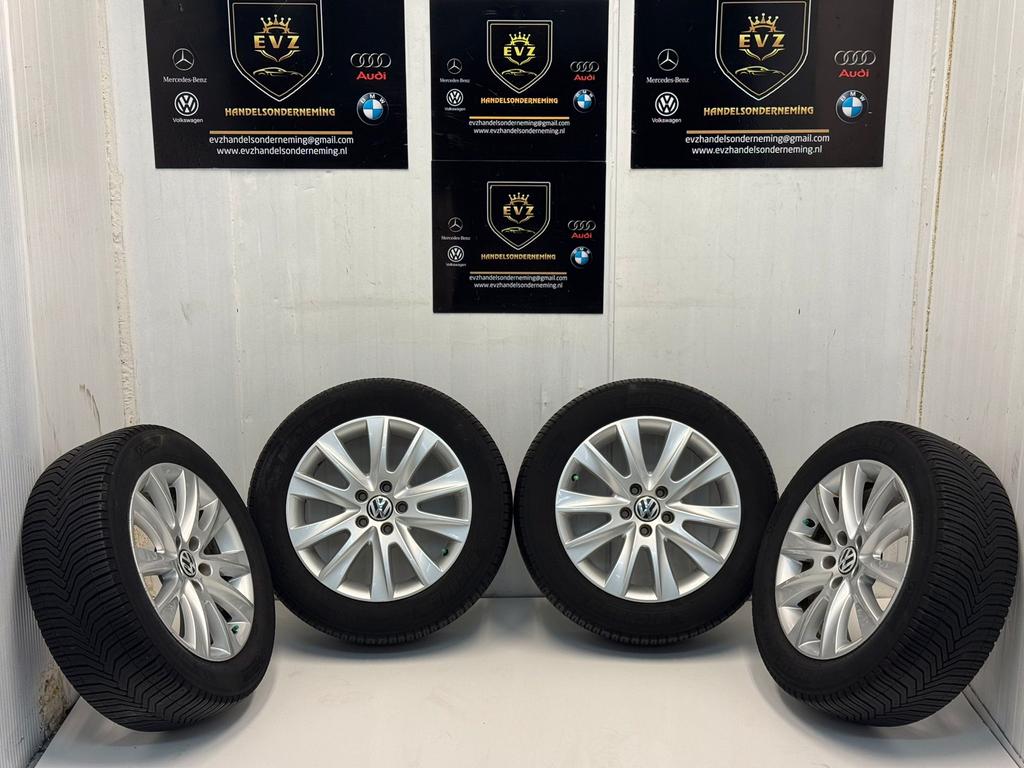 Org.235/55R17 VW Tiguan/VW Transporter T4 Caddy 5x112, Auto-onderdelen, Banden en Velgen, Gebruikt, 17 inch, Ophalen of Verzenden