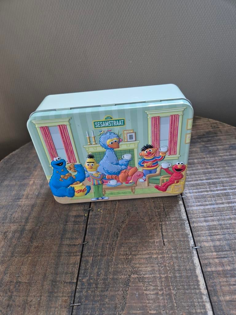 Douwe egberts sesamstraat blik, Ophalen of Verzenden, Gebruikt, Koffie, Douwe Egberts