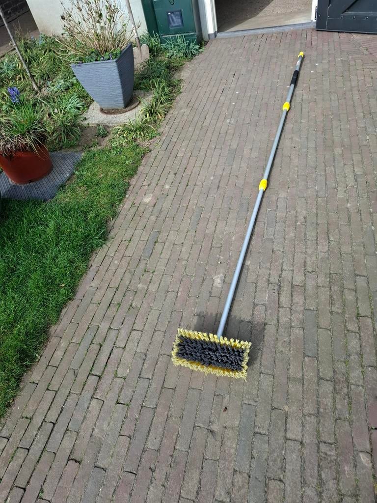 Uitschuifbare wasborstel met wateraansluiting lengte 3 meter, Verzenden