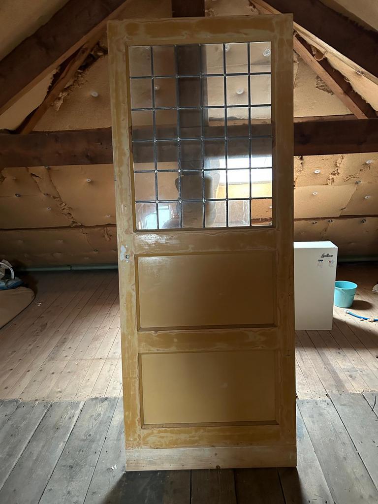 Authentieke paneeldeur, Doe-het-zelf en Verbouw, Deuren en Horren, Ophalen, Minder dan 80 cm, Binnendeur, 200 tot 215 cm