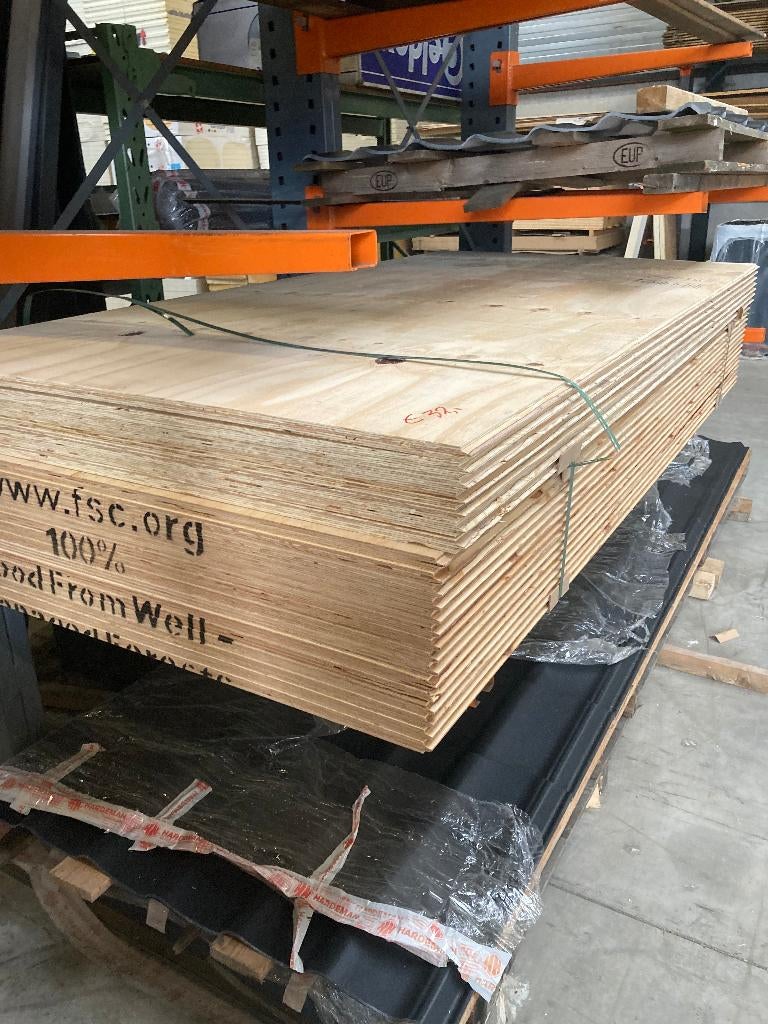 plaatmateriaal . Underlayment  18 mm mes en Groef, Ophalen of Verzenden, Nieuw, Multiplex, Minder dan 20 mm