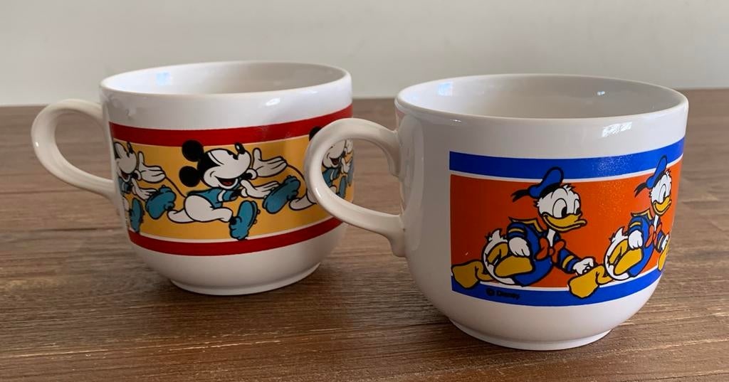 Mokken Disney, Gebruikt, Ophalen of Verzenden, Overige stijlen, Kop(pen) en/of Schotel(s)