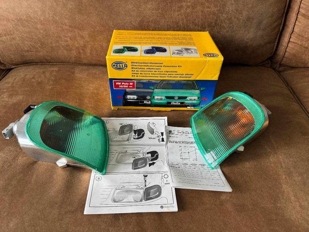 Polo 6N Groene Hella Magic knipperlichten, Auto-onderdelen, Verlichting, Ophalen of Verzenden, Nieuw, Volkswagen