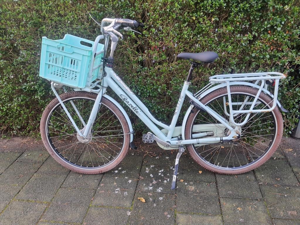Gazelle Miss Grace damesfiets met voordrager en krat €200, Gebruikt, Versnellingen, Ophalen of Verzenden, 50 tot 53 cm