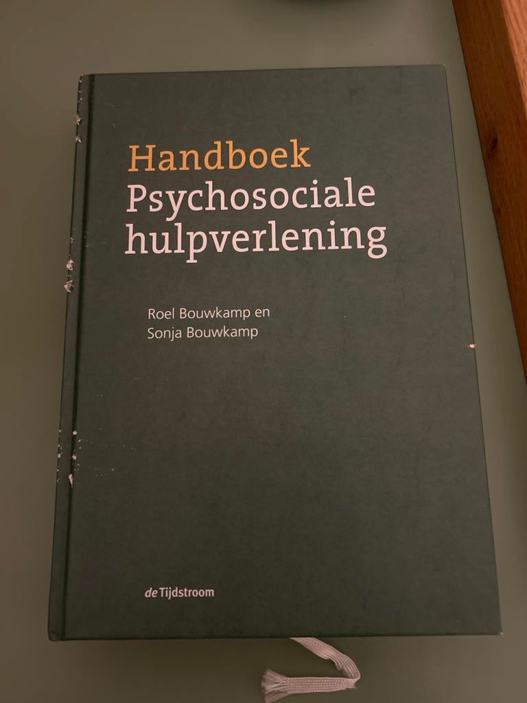Handboek Psychosociale hulpverlening - Roel & Sonja Bouwkamp, Ophalen of Verzenden, Gamma, Gelezen, HBO