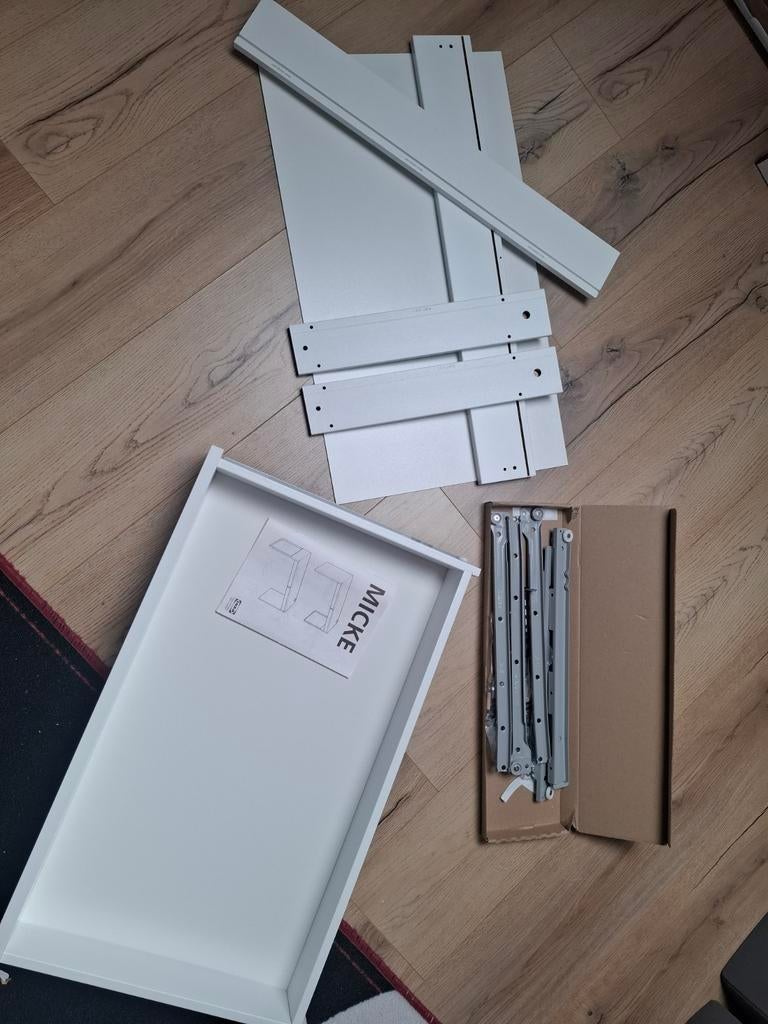 2 lades voor IKEA kast (Micke) inclusief boekje, 1 of 2 laden, Ophalen, Nieuw, Overige materialen