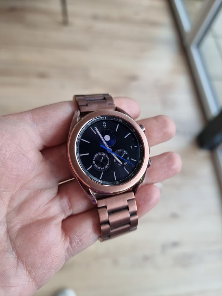 Samsung Galaxy Watch 3 - Roségoud met metalen band, Sieraden, Tassen en Uiterlijk, Smartwatches, Ophalen, Gebruikt, Samsung, Afstand