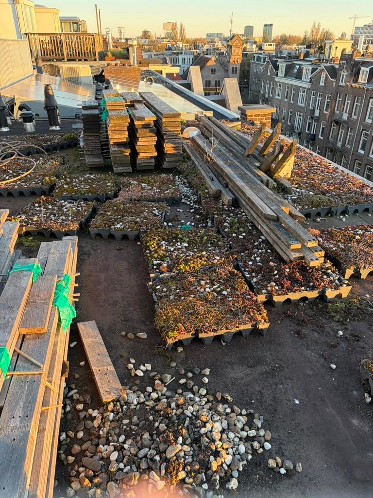 Sedum bakken, Ophalen, Gebruikt, Overige typen, 15 m² of meer