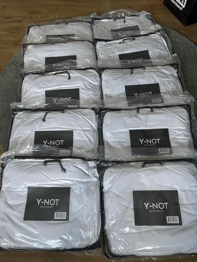 Y-NOT hoofdkussens 50x60, 10 stuks, Huis en Inrichting, Slaapkamer | Beddengoed, Eenpersoons, Wit, Nieuw, Ophalen of Verzenden