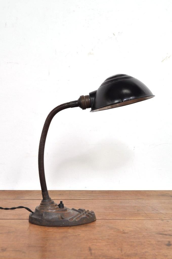 Antieke bureaulamp tafellamp Erpe lamp jaren 20, Ophalen of Verzenden, Gebruikt, Minder dan 50 cm