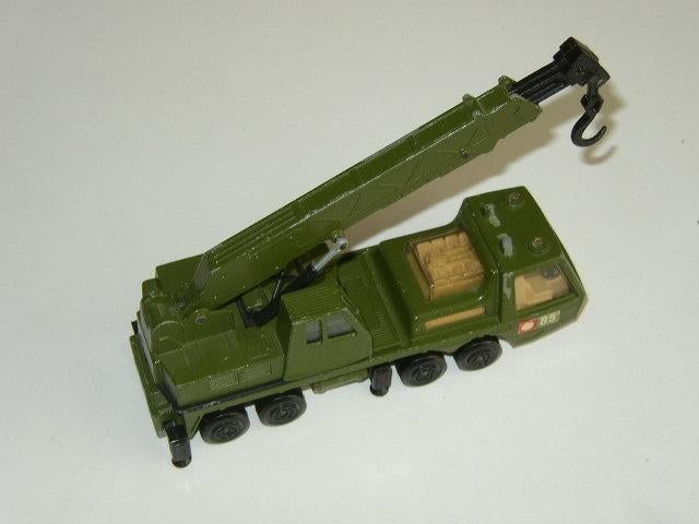 Matchbox Super Kings K 12 Hercules Mobile Crane groen, Verzenden, Zo goed als nieuw, Bus of Vrachtwagen, Matchbox