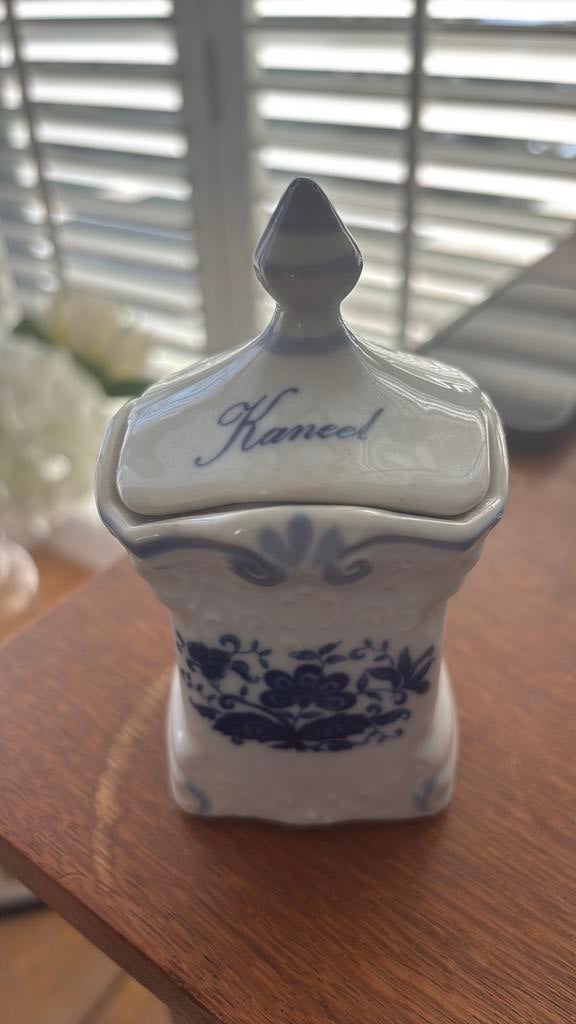 Delfsblauwe kruidenpotje, Antiek en Kunst, Ophalen of Verzenden