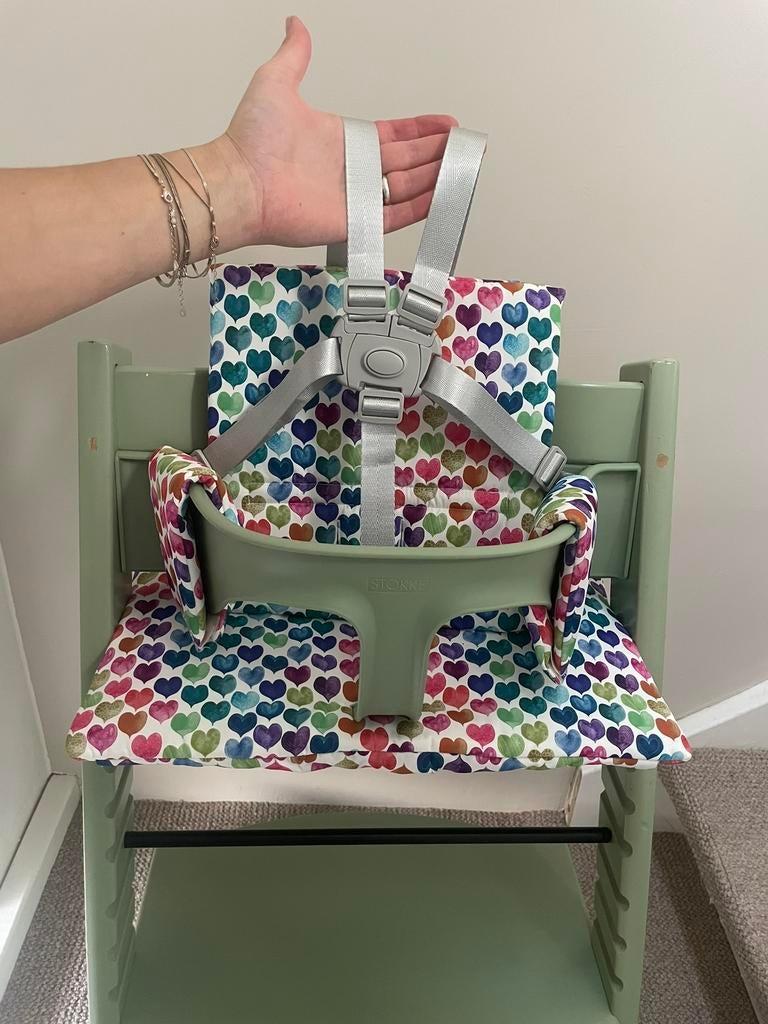 Nieuw! Grijs Harnas tuigje compatibel Stokke Tripp Trapp, Ophalen of Verzenden, Nieuw, Meegroeistoel, Gordel(s)