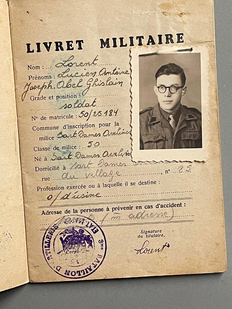 Militair zakboekje (Livret Militaire) België, Verzamelen, Militaria | Algemeen, Ophalen of Verzenden, Landmacht, Overige gebieden