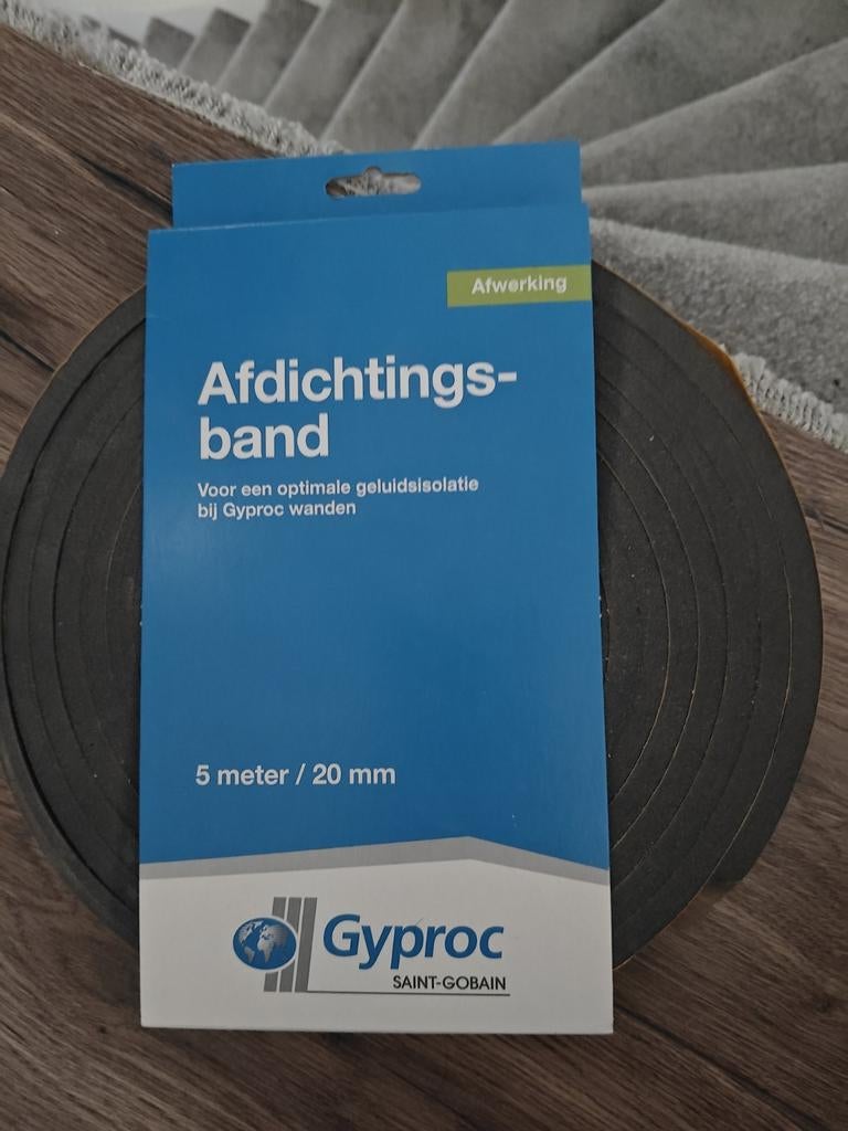 Gyproc afdichtingsband 5 meter, Minder dan 4 cm, Overige materialen, Ophalen of Verzenden, Zo goed als nieuw