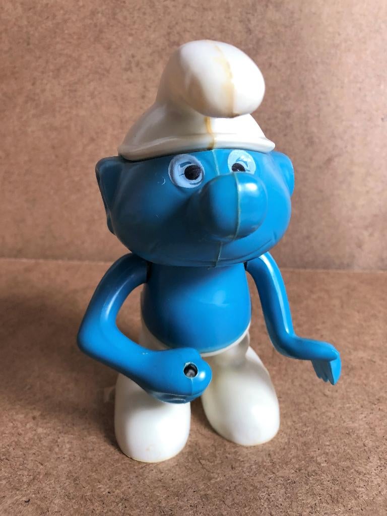 Vintage Spaarpot Smurf Trompetsmurf 16 cm, Verzamelen, Smurfen, Ophalen of Verzenden, Gebruikt, Overige Smurfen, Overige typen