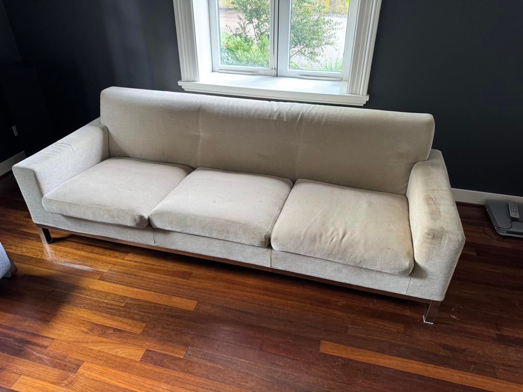 Minotti 3 zits bank, Huis en Inrichting, Ophalen, 250 tot 300 cm, Gebruikt, Driepersoons