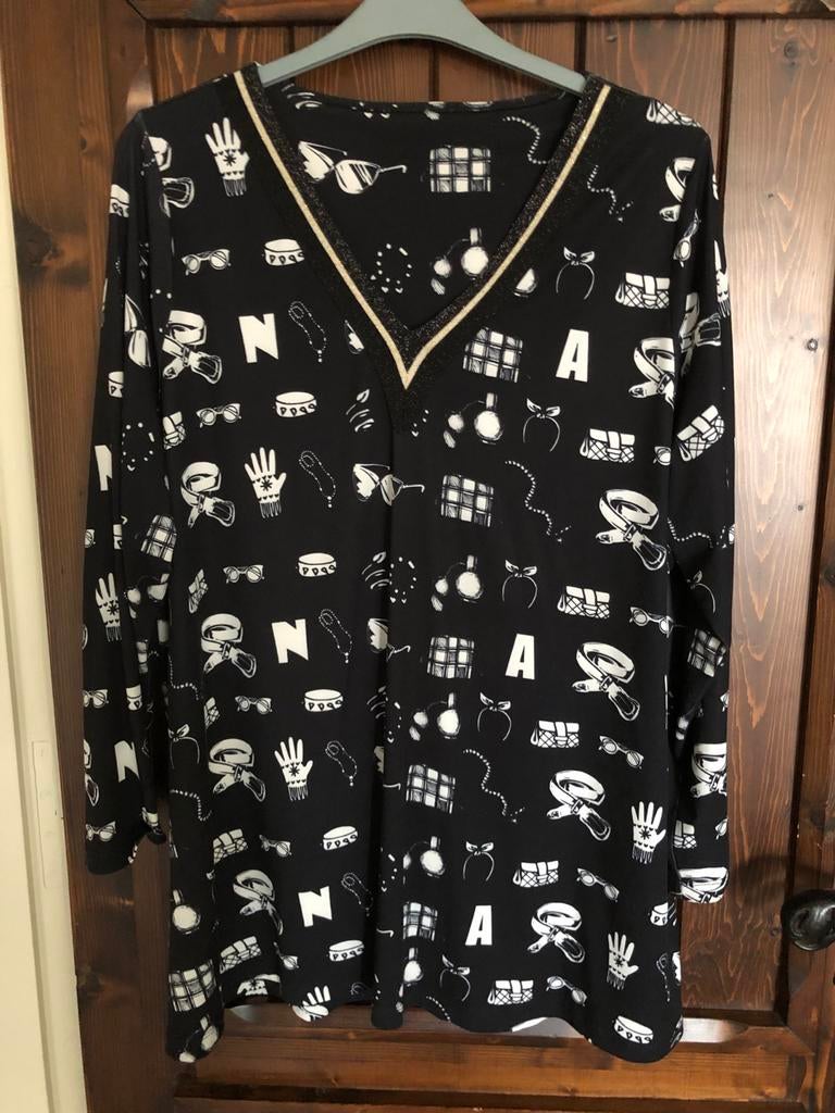 Tuniek Yoek Maat 54, Kleding | Dames, Ophalen of Verzenden, Zo goed als nieuw, Zwart, Blouse of Tuniek