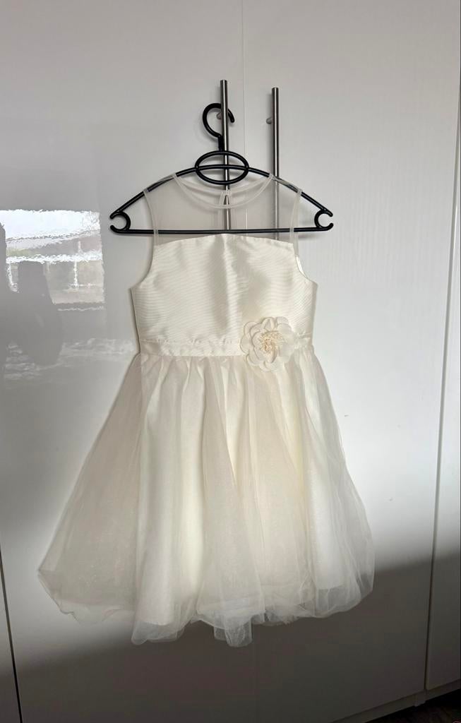 Bruidsmeisje/communiejurk voor 10 jaar/140. Cremewit, Kinderen en Baby's, Kinderkleding | Maat 140, Ophalen of Verzenden, Zo goed als nieuw