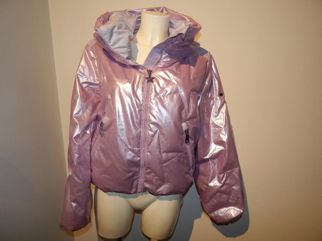 Goldbergh dons jas sterren stiksel echte eye catcher M, Kleding | Dames, Jassen | Winter, Gedragen, Maat 38/40 (M), Roze, Verzenden