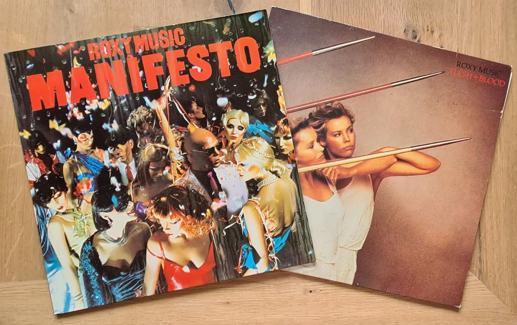 ROXY MUSIC - Flesh + blood & Manifesto ( 2 LPs ), Ophalen of Verzenden, Zo goed als nieuw, 12 inch, Poprock