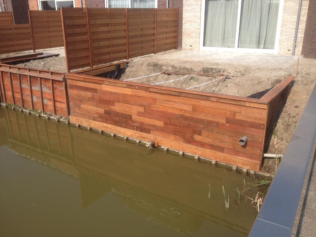 tuinhout vlonder schutting suar frake teak, Ophalen, Nieuw, Hout