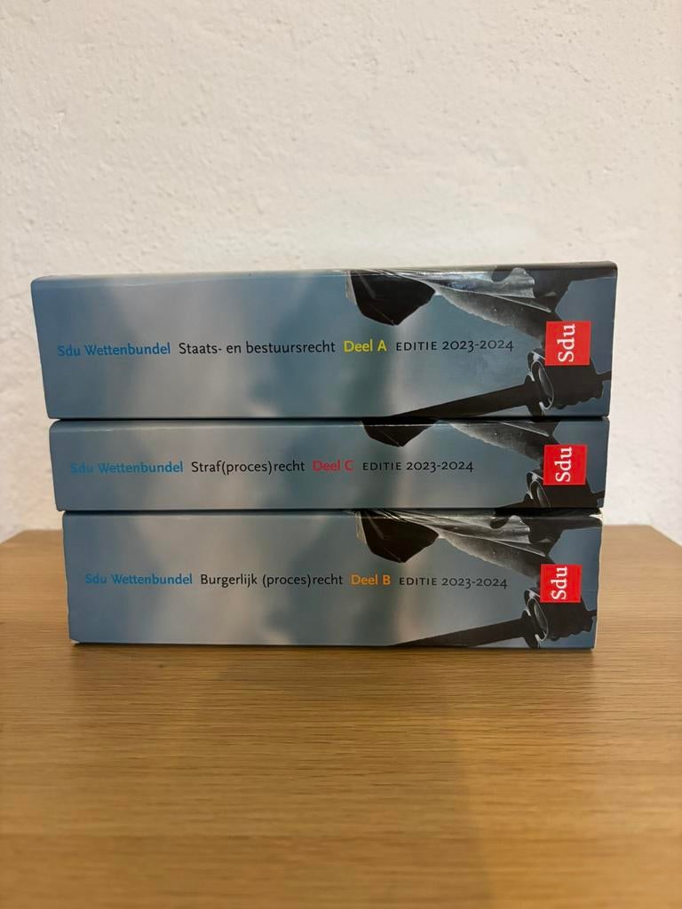 Sdu Wettenbundel 2023-2024 (set a drie delen), Boeken, Ophalen of Verzenden, Gelezen