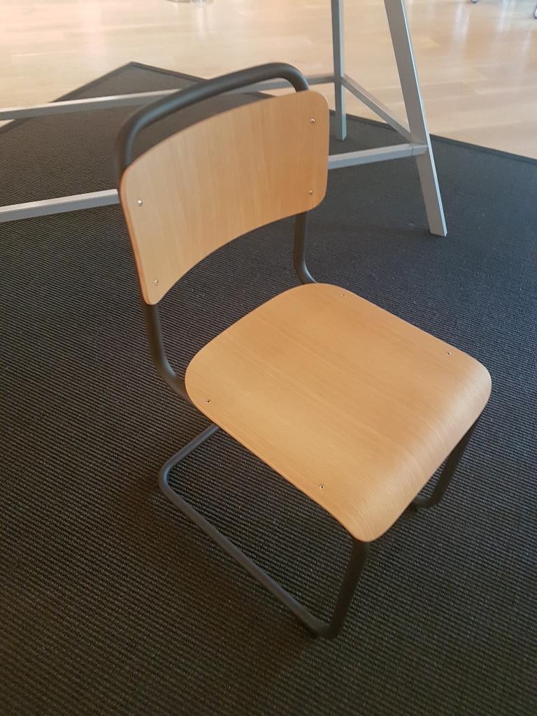 Gispen Stoel 101 Eiken antraciet, Ophalen, Gebruikt, Hout, Eén