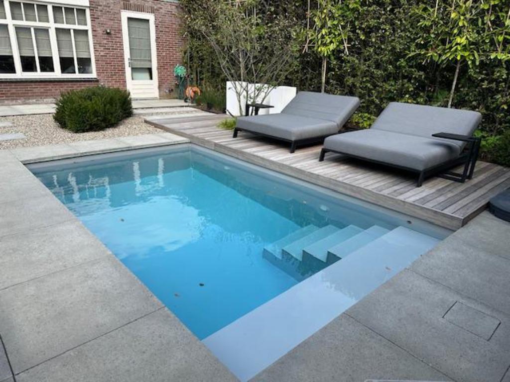 zwembad plunge pool 400 x 250 x 125 compleet en installatie., 120 cm of meer, 200 tot 300 cm, Nieuw, Ophalen of Verzenden