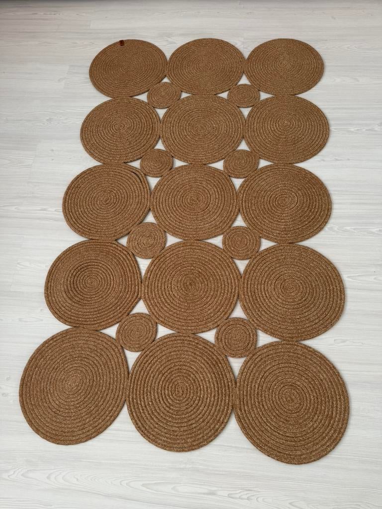 Nieuwe vloerkleed 90 bij 150 cm jute bruin karpet, Huis en Inrichting, Stoffering | Tapijten en Kleden, Bruin, Nieuw, Rechthoekig