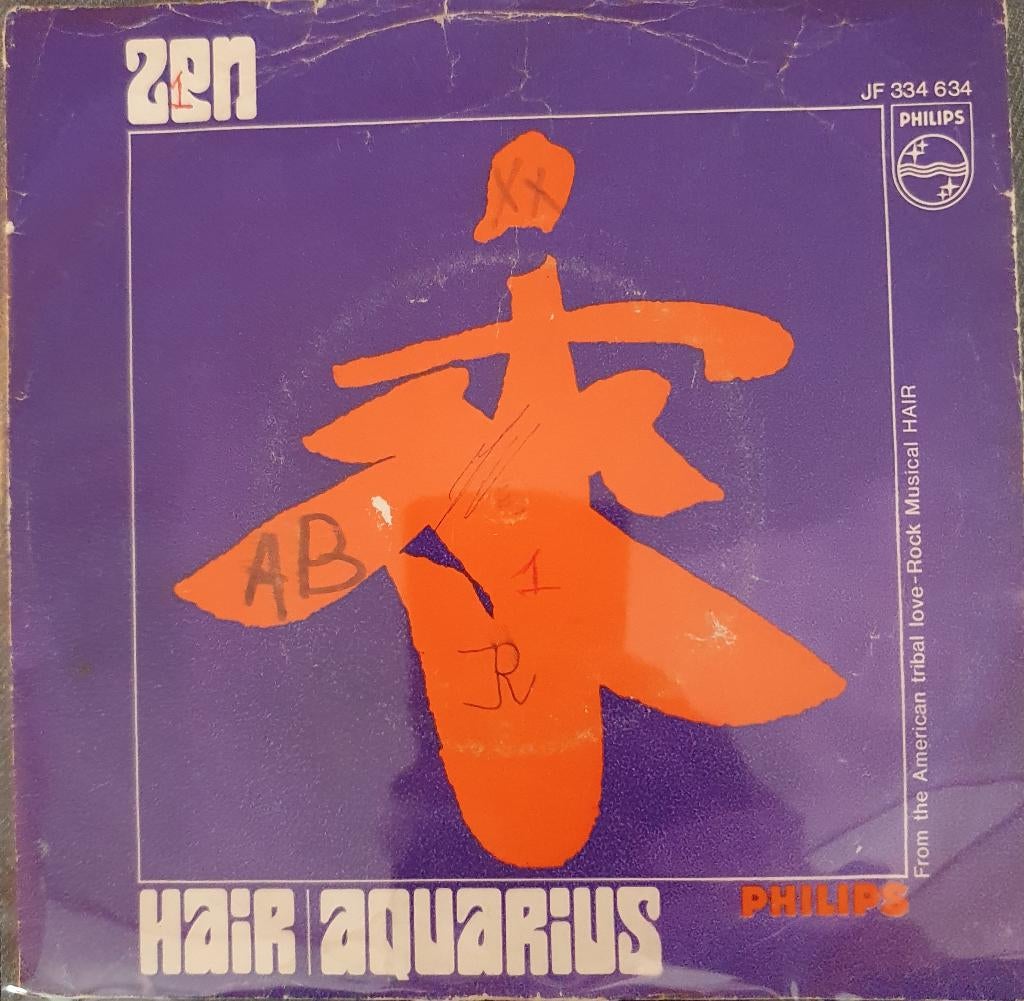 Zen - Hair/Acquarius, Gebruikt, 7 inch, Single, Ophalen of Verzenden