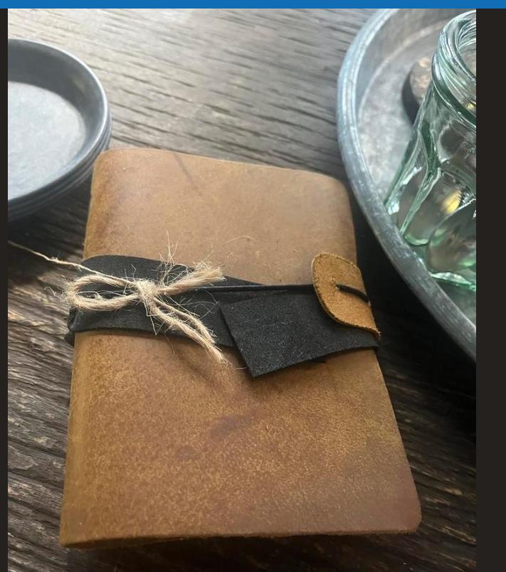 Boekje met leren omslag nieuw Hoffz stijl, Ophalen of Verzenden, Nieuw