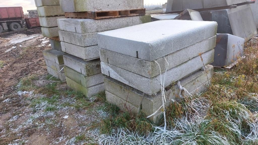 Natuursteen traptrede graniet 100x60x15cm, Tuin en Terras, Ophalen, Gebruikt, 100 tot 200 cm, Blok